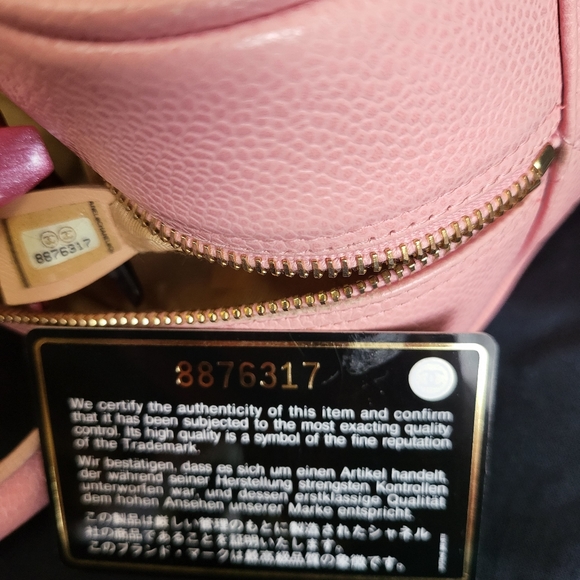 ♡ CHANEL Matelasse Pink Caviar Skin Women Handbag ♡ - Picture 7 of 9